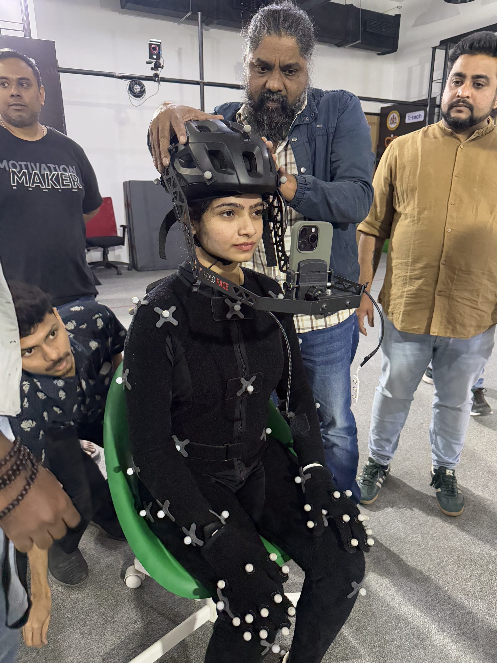 On-set body and facial capture session